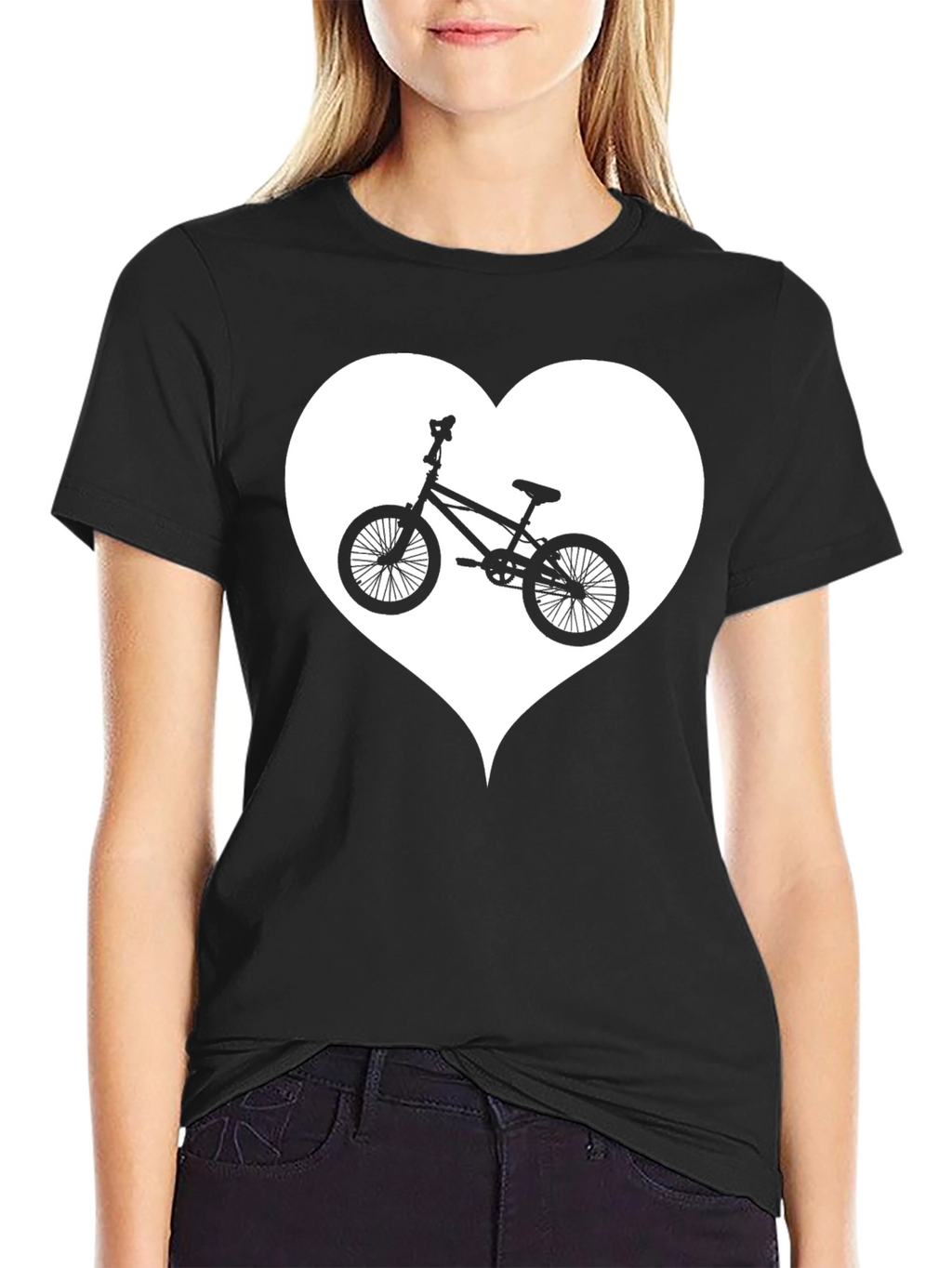 Bike Heart Graphic Tee - Stylish Casual Wear