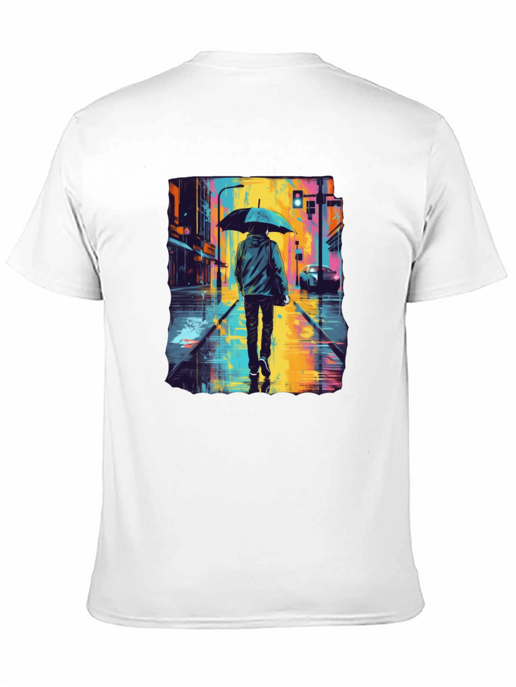 Rainy Day Street Art T-Shirt