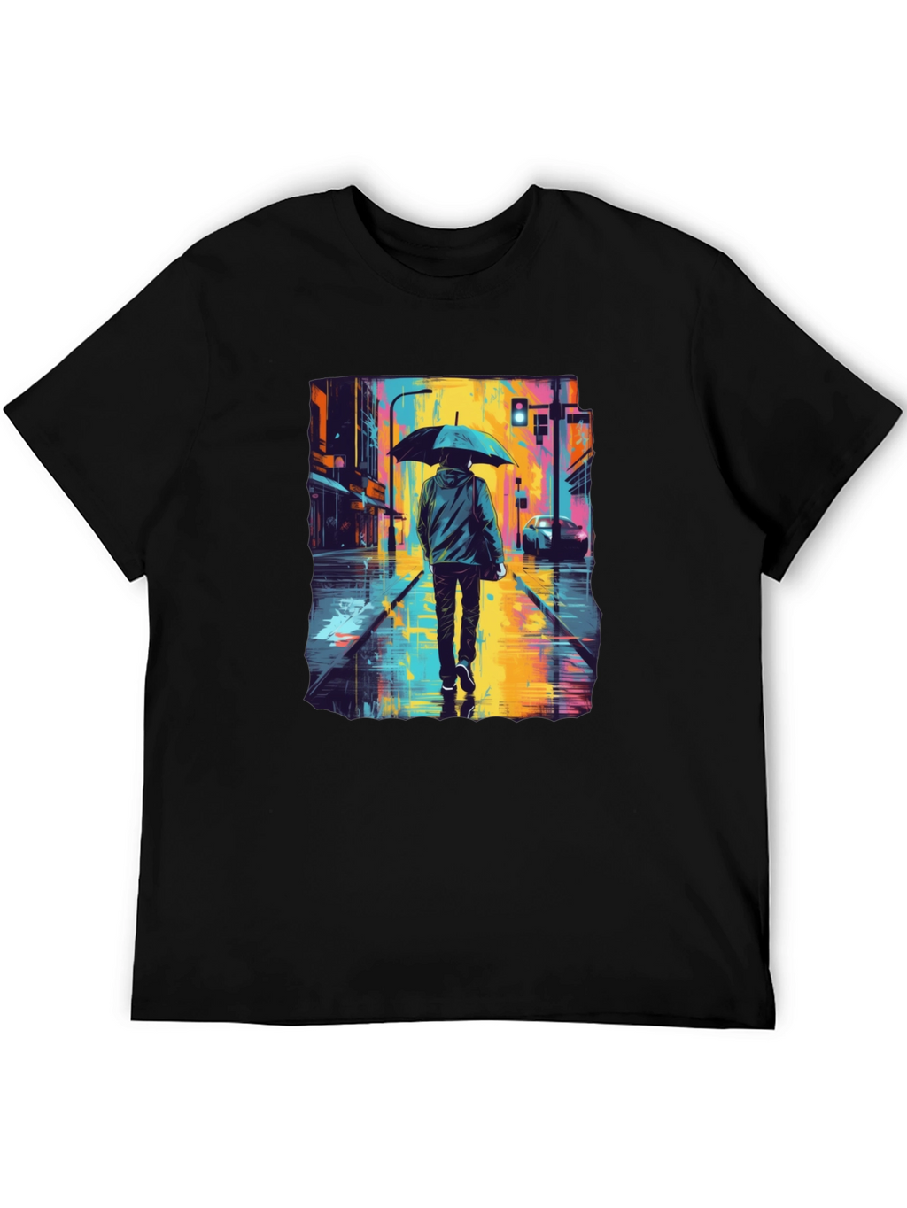 Rainy Day Street Art T-Shirt