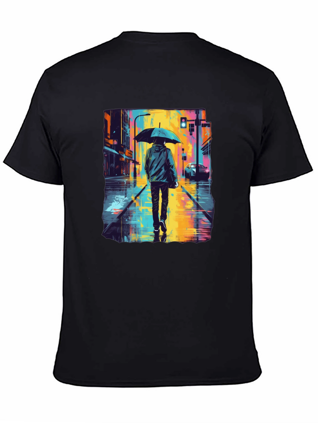 Rainy Day Street Art T-Shirt
