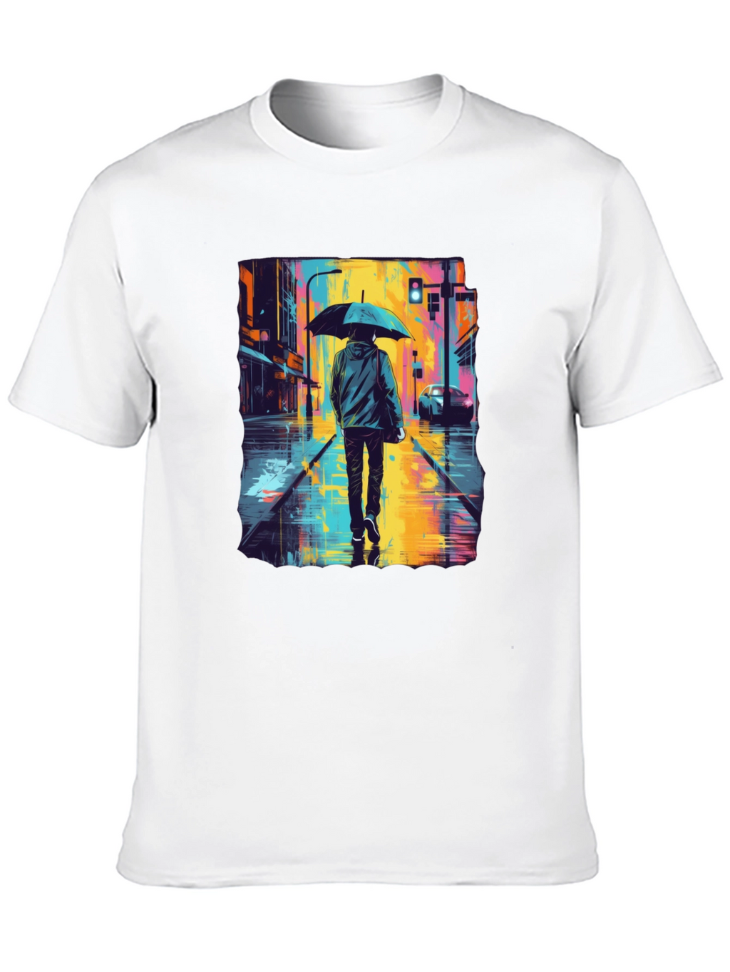 Rainy Day Street Art T-Shirt