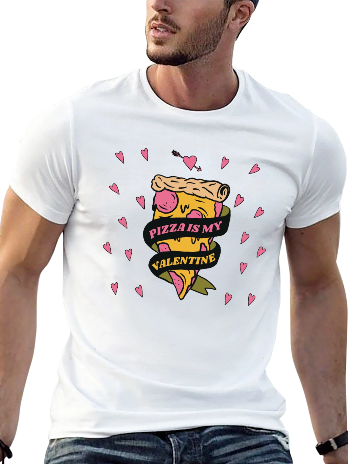 Pizza is My Valentine Graphic Tee