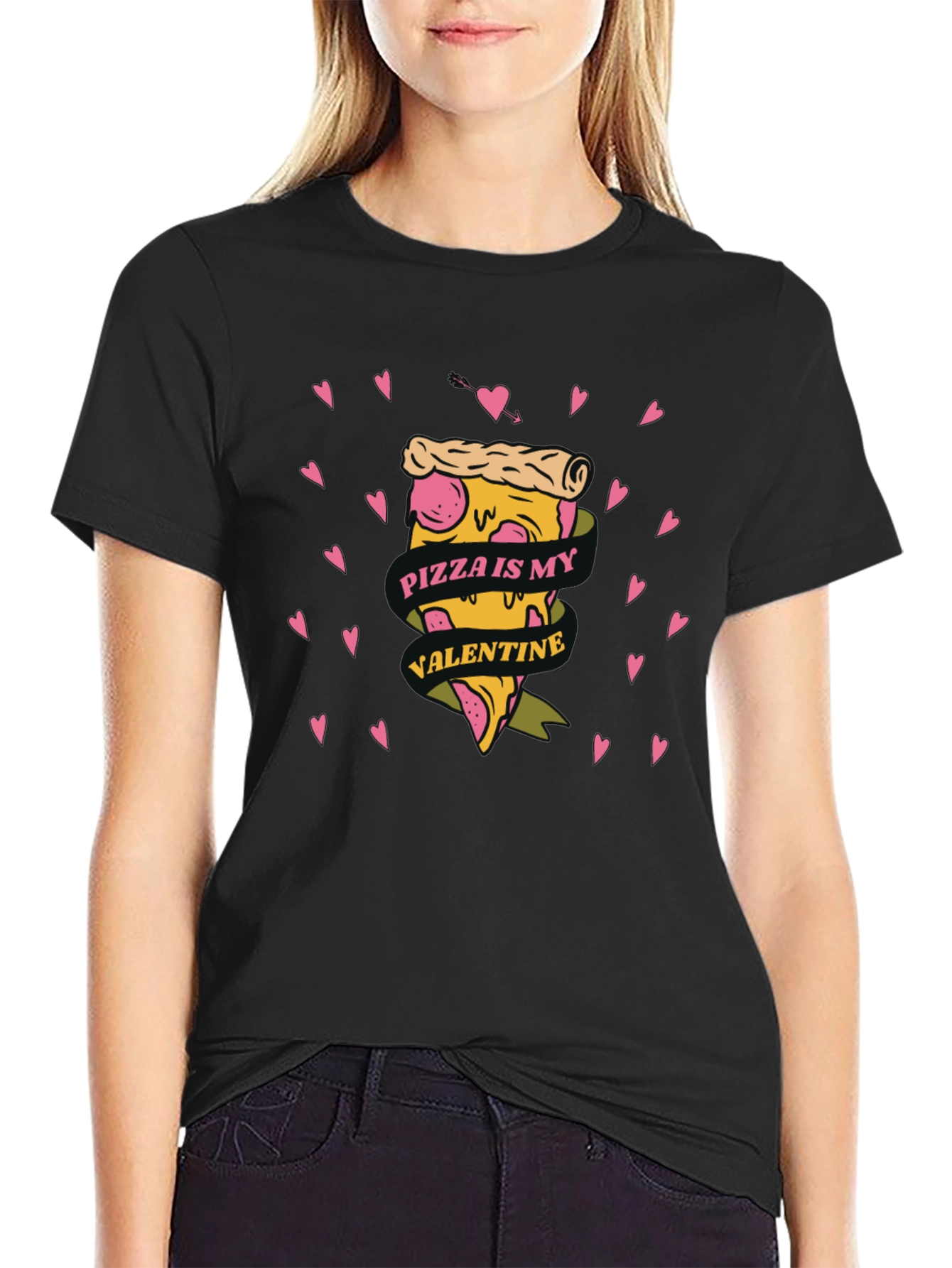 Pizza is My Valentine Graphic Tee