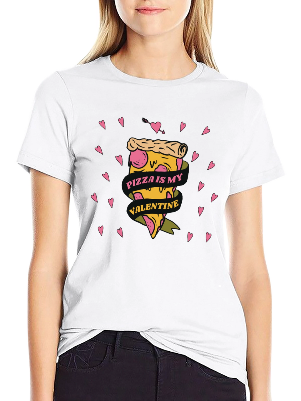 Pizza is My Valentine Graphic Tee