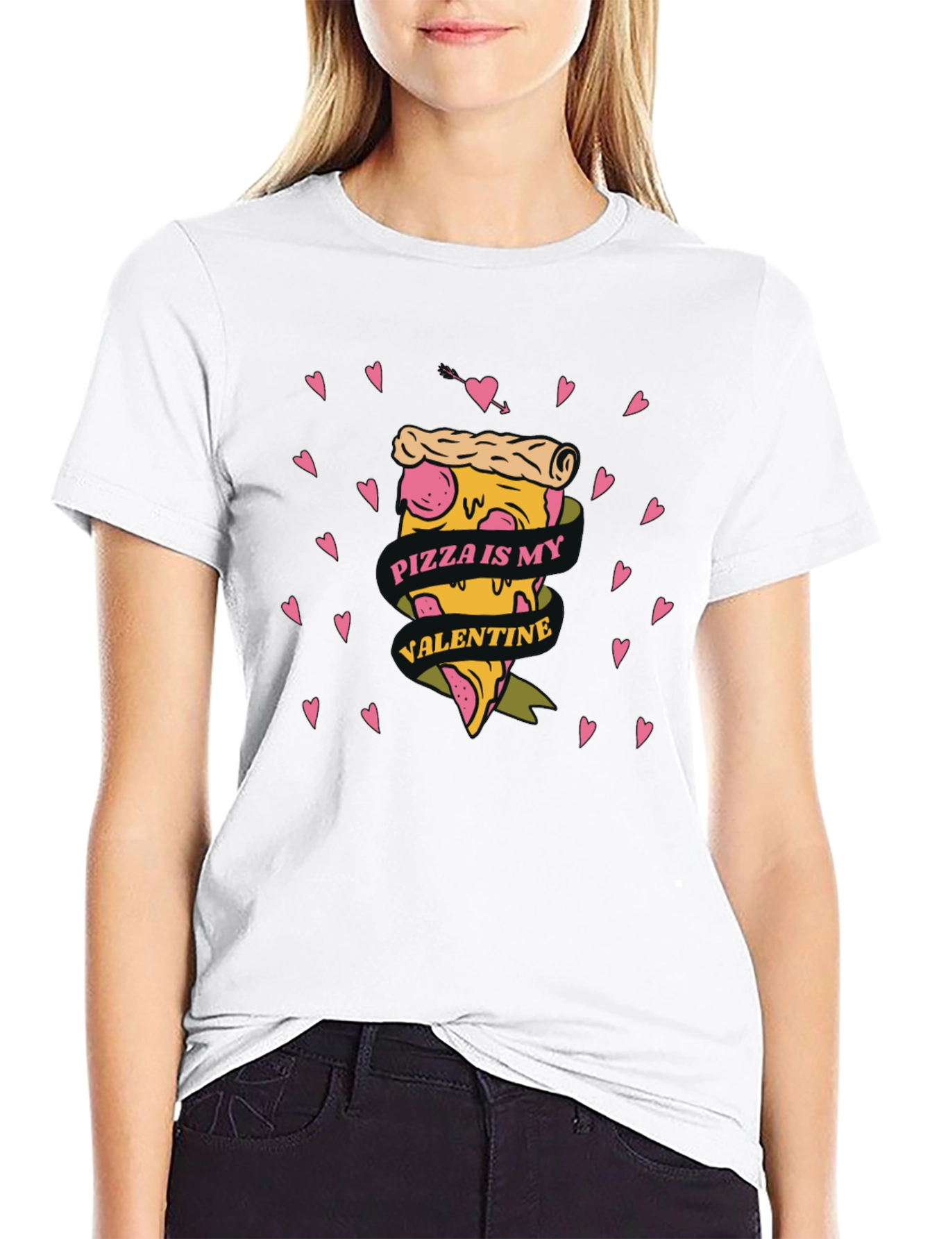 Pizza is My Valentine Graphic Tee