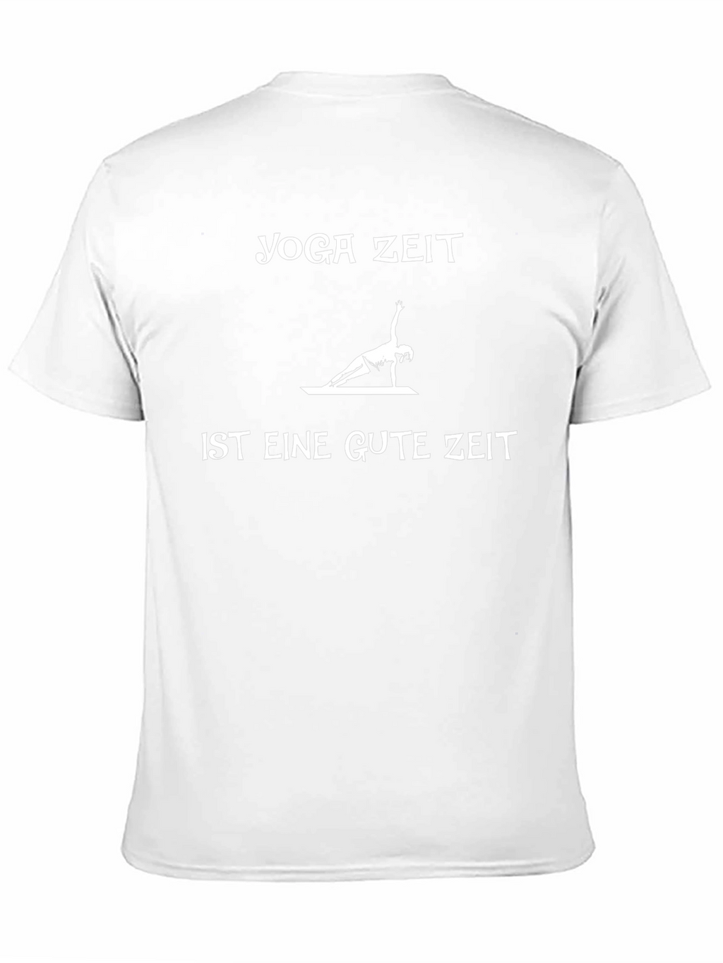 Yoga Time T-Shirt - German Text Black Cotton Tee