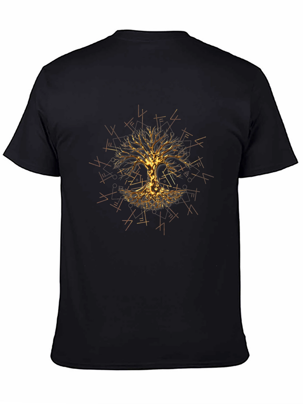 Yggdrasil Tree of Life Graphic Tee - Black