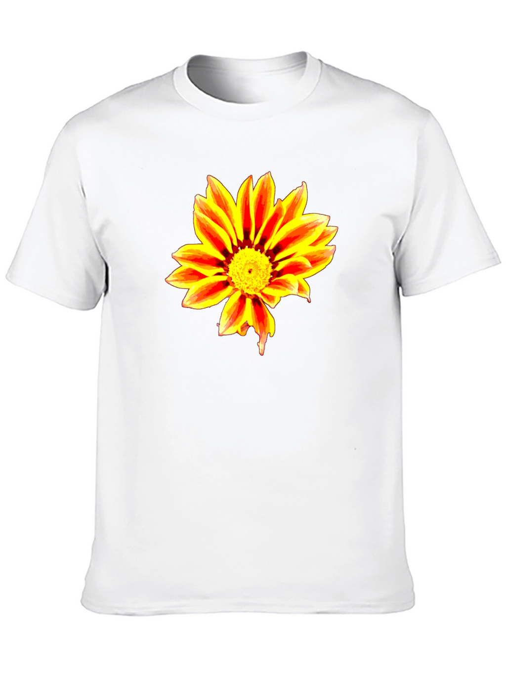 Bold Flower Graphic Black T-Shirt