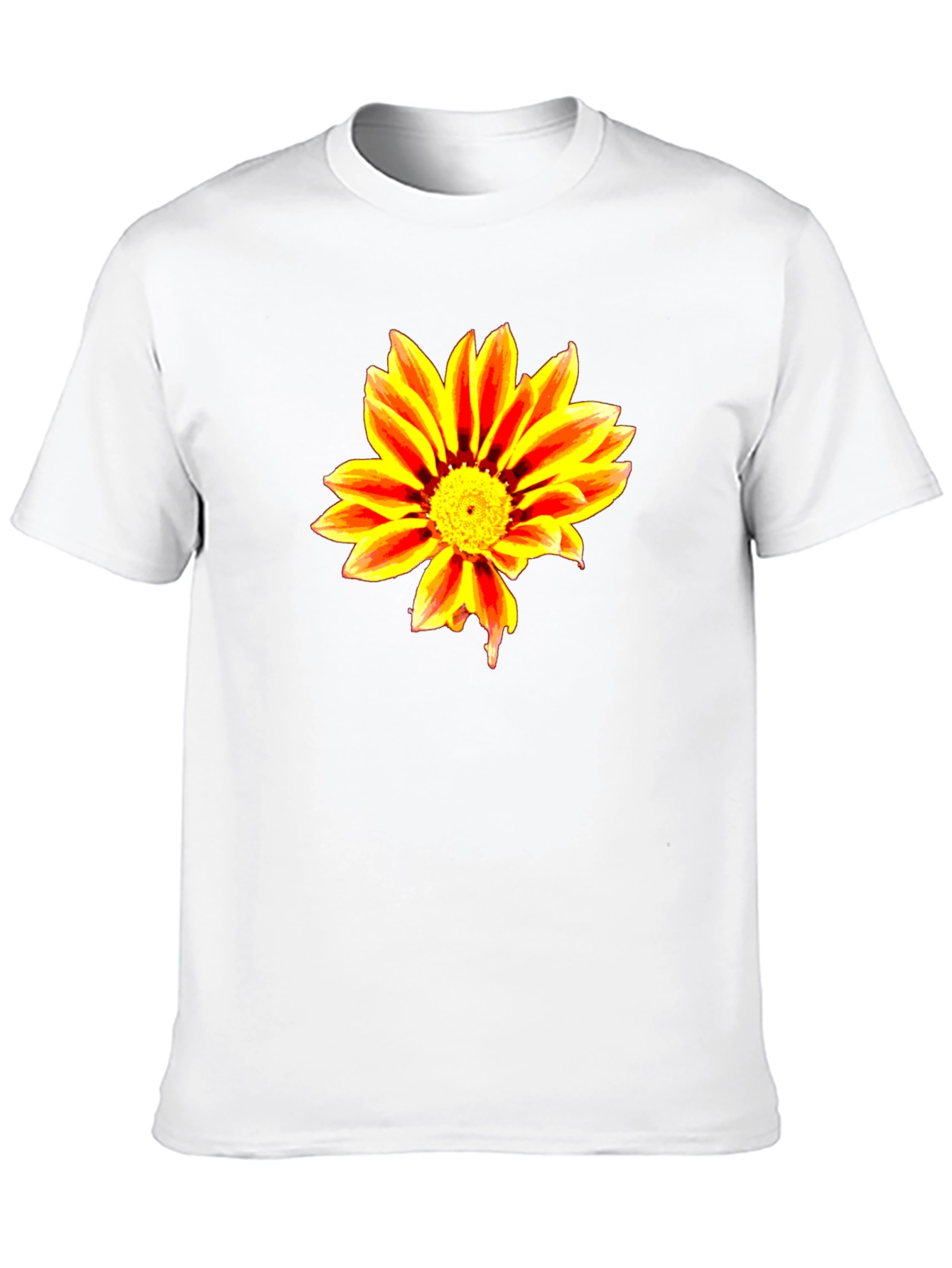 Bold Flower Graphic Black T-Shirt