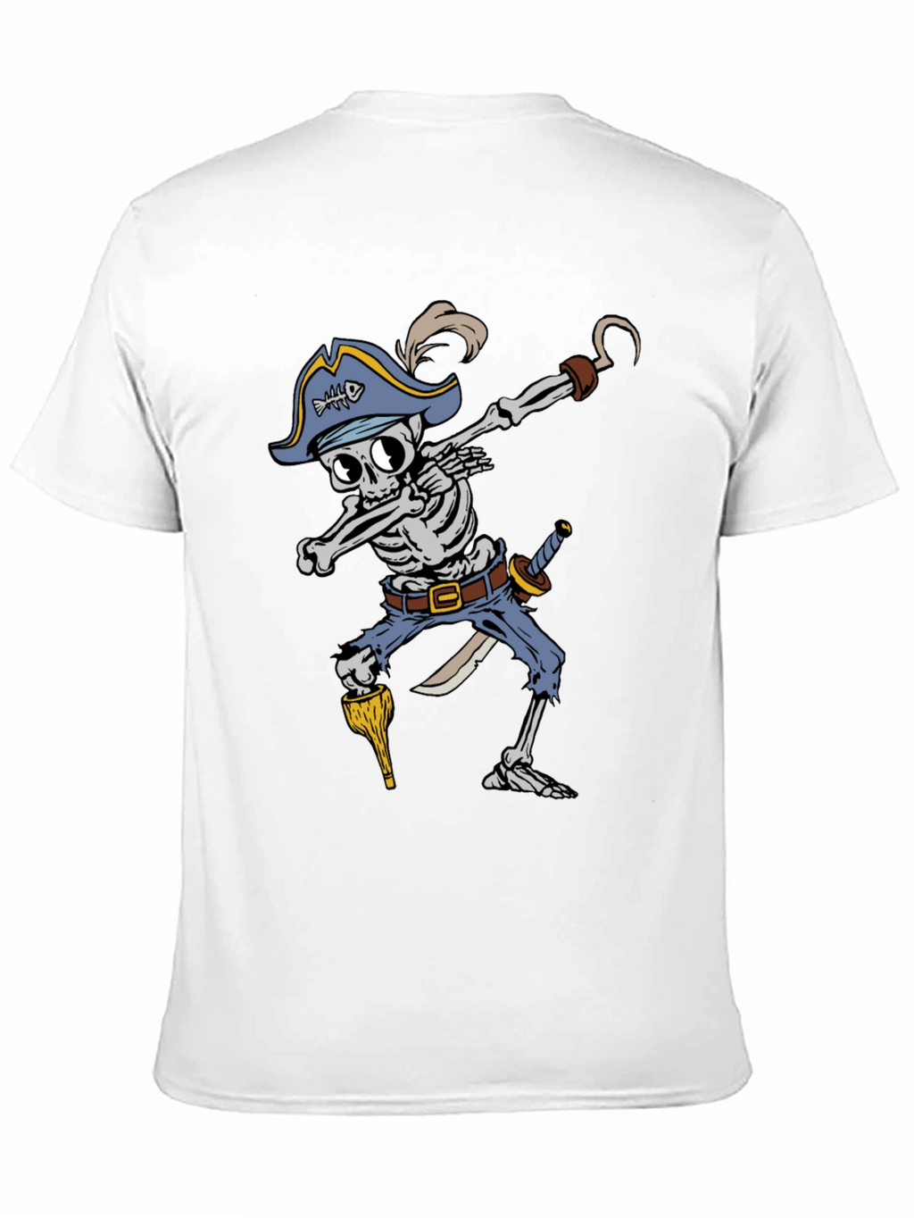Pirate Skeleton Dabbing Graphic Tee