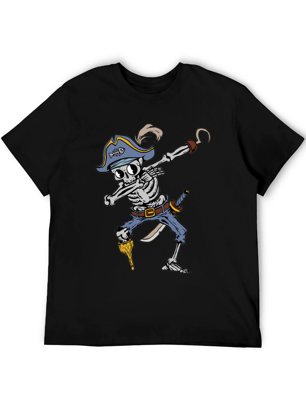 Pirate Skeleton Dabbing Graphic Tee