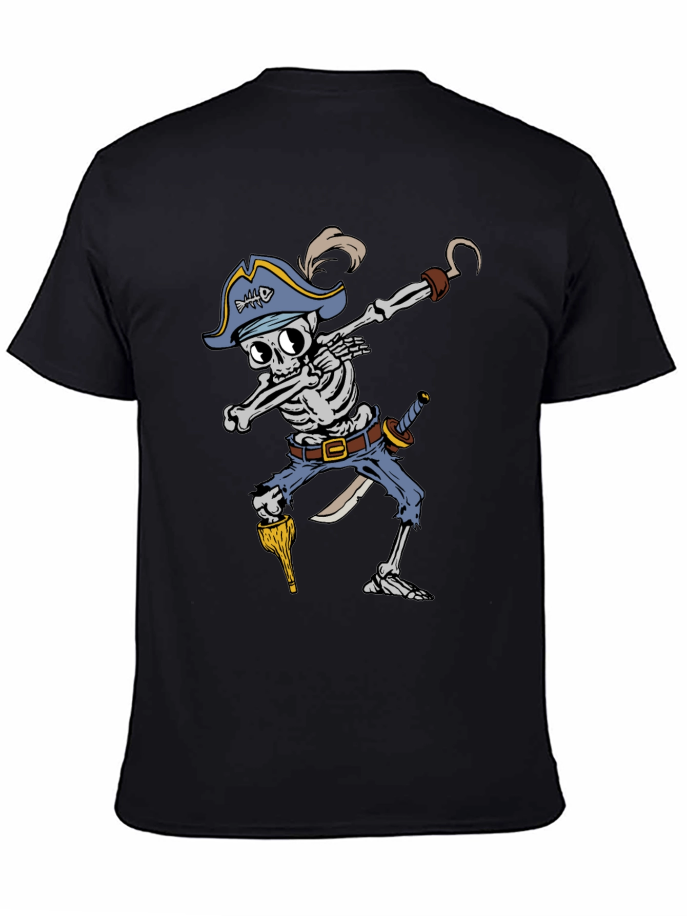 Pirate Skeleton Dabbing Graphic Tee