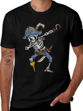 Pirate Skeleton Dabbing Graphic Tee