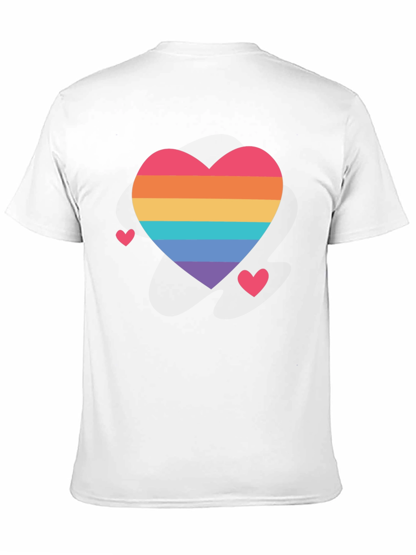 Rainbow Heart Pride T-Shirt - Soft Cotton Comfort