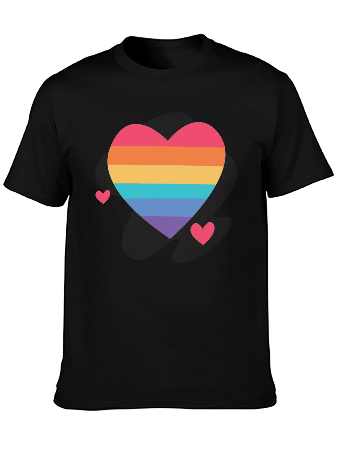 Rainbow Heart Pride T-Shirt - Soft Cotton Comfort