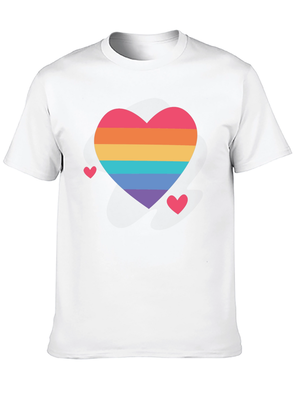 Rainbow Heart Pride T-Shirt - Soft Cotton Comfort