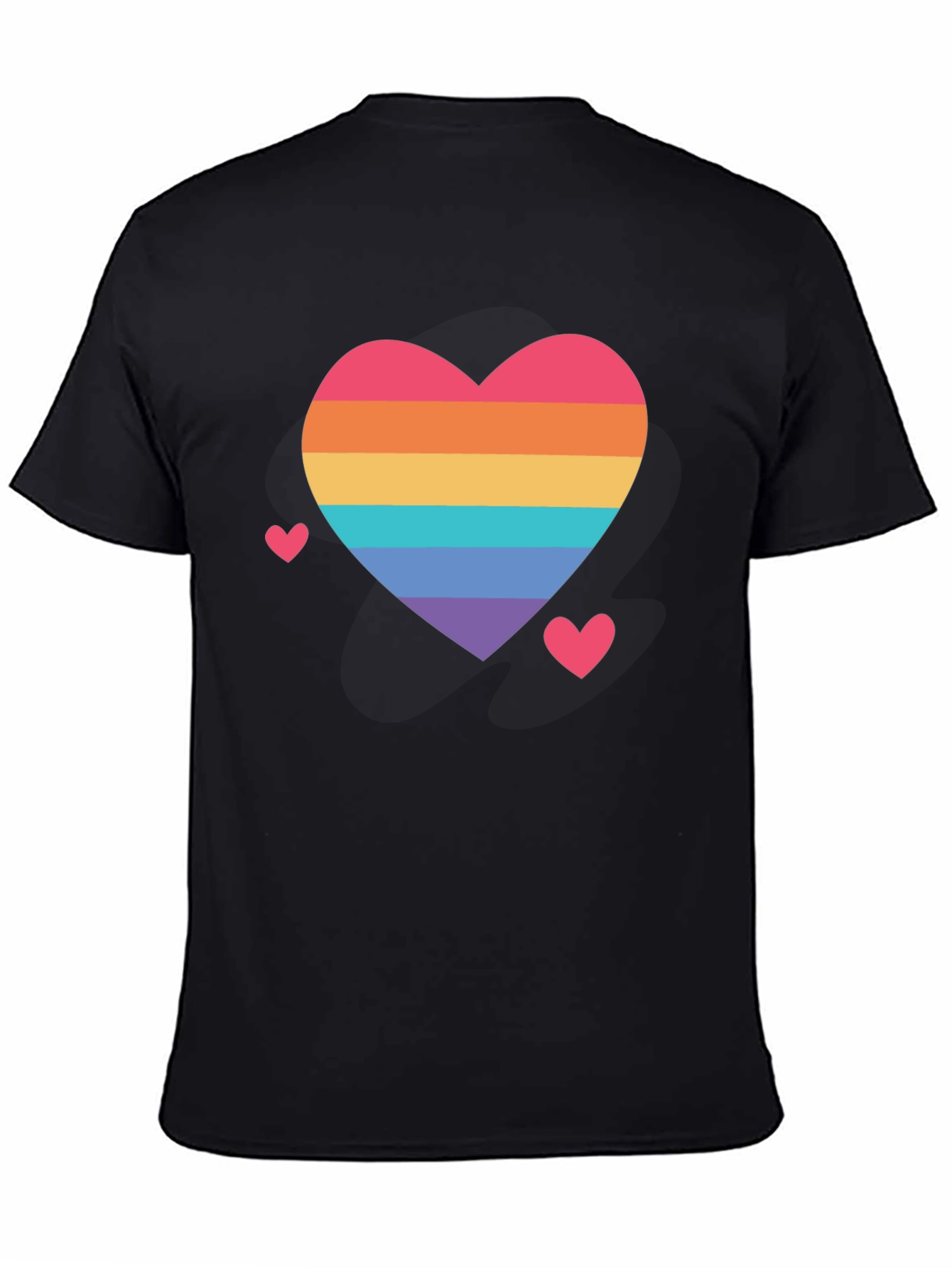 Rainbow Heart Pride T-Shirt - Soft Cotton Comfort