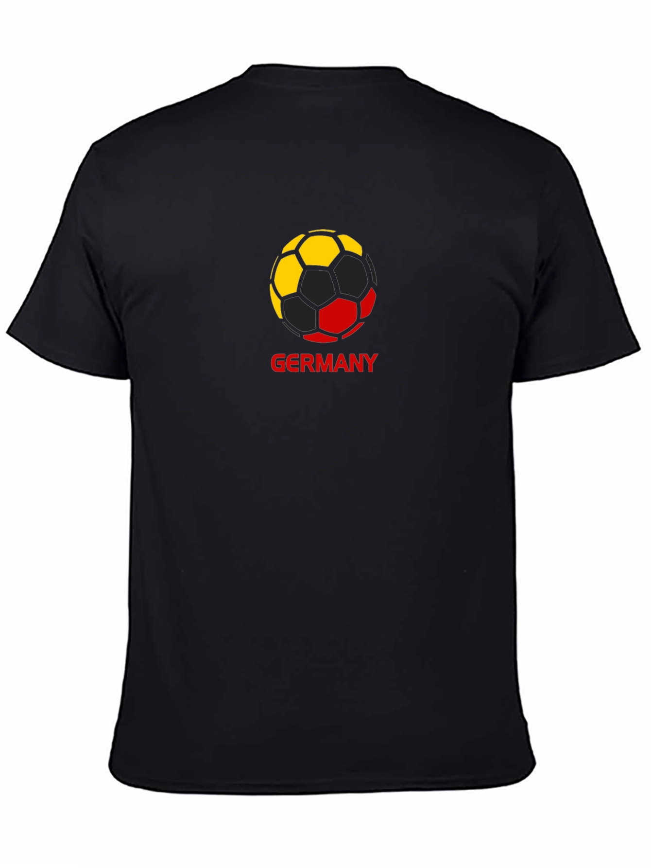 Germany Soccer Ball T-Shirt - Black