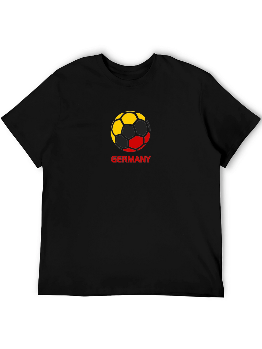Germany Soccer Ball T-Shirt - Black