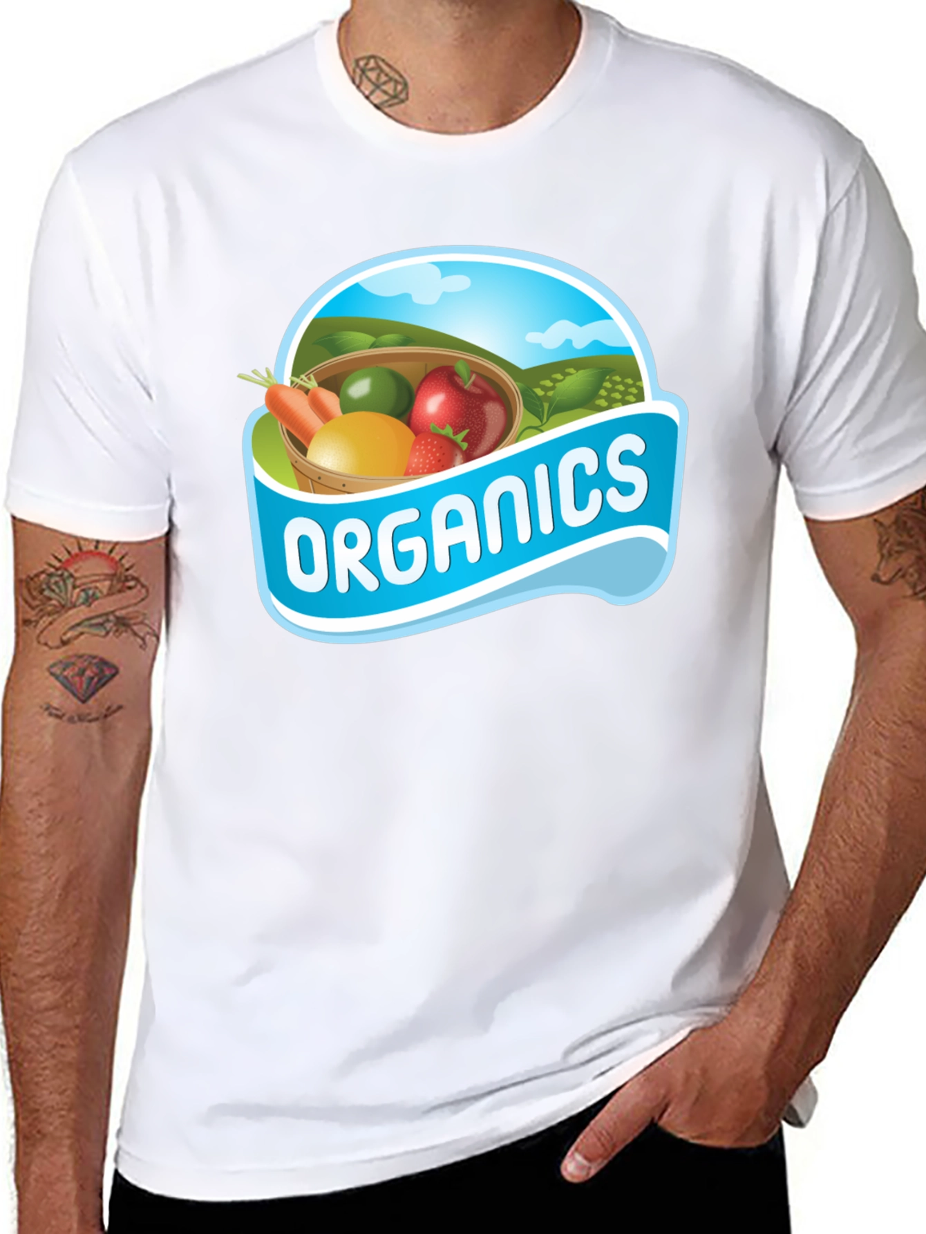Organics Graphic T-Shirt Cotton Blend