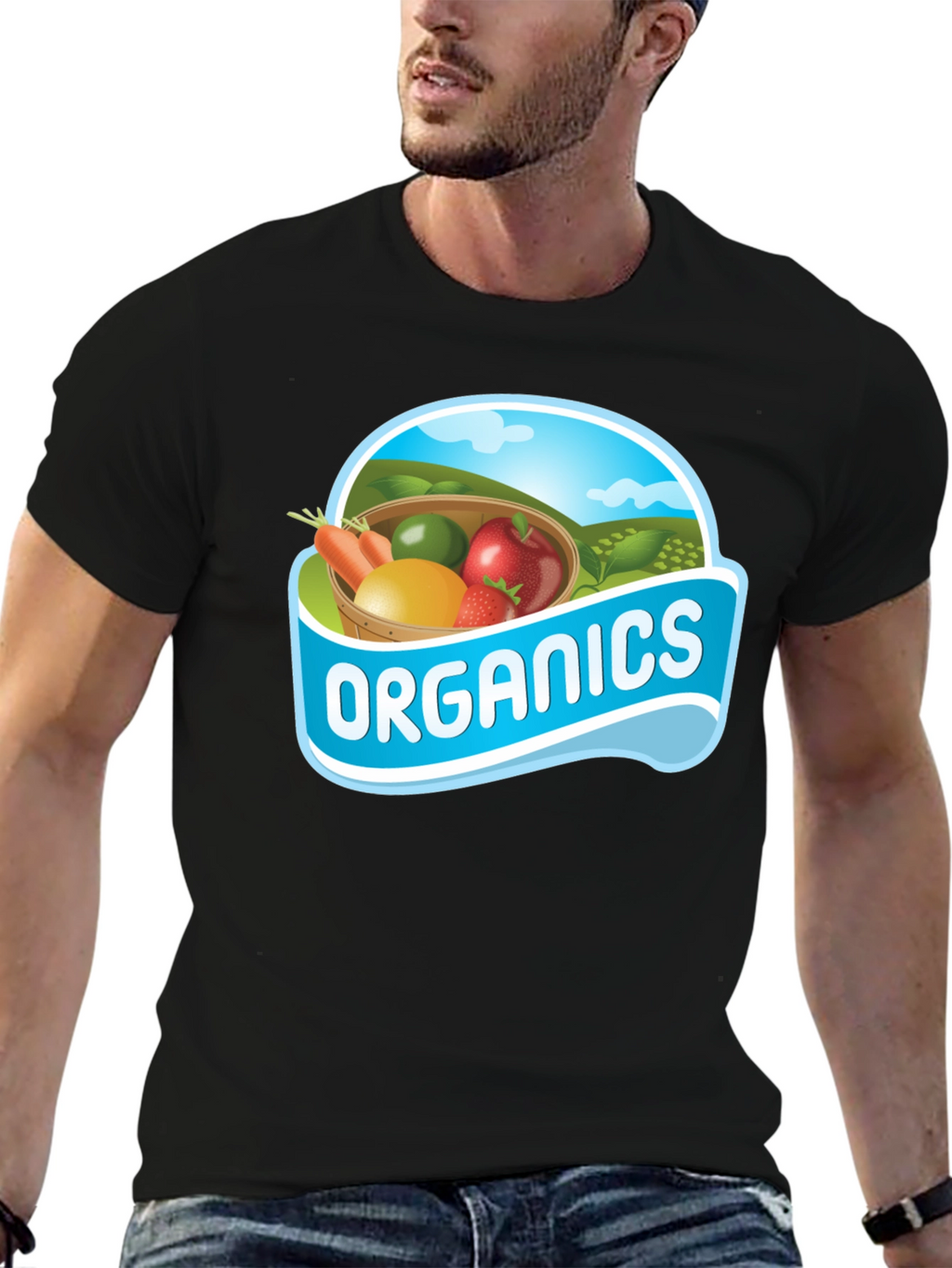 Organics Graphic T-Shirt Cotton Blend