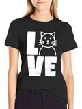 Love Cat T-Shirt - Cute Graphic Tee