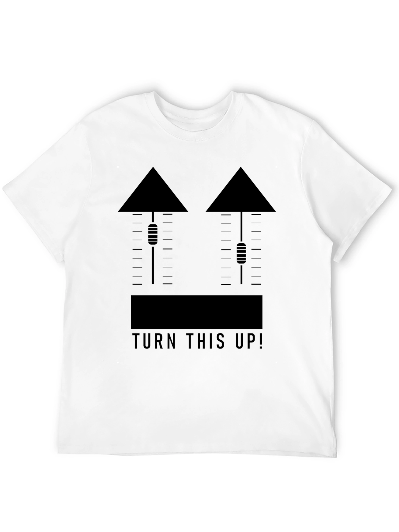 Turn This Up! Black Graphic Tee