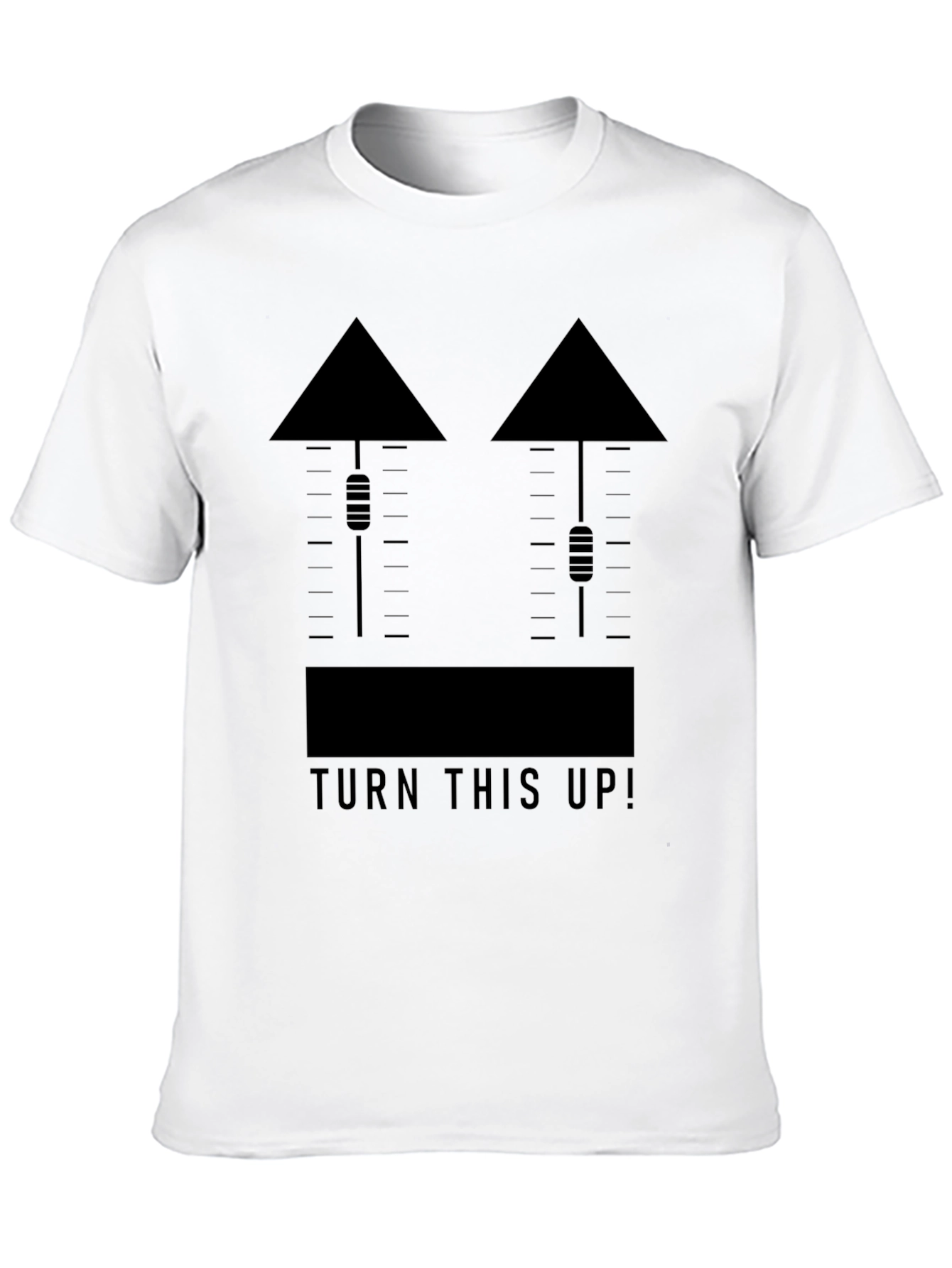 Turn This Up! Black Graphic Tee