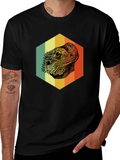 Bearded Dragon Hexagon T-Shirt - Cool Reptile Graphic Tee