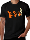 Unique Graphic T-Shirt - Island Heads