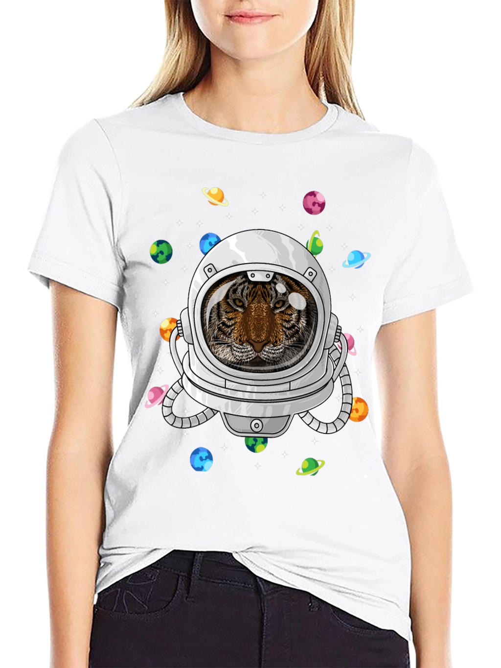 Astronaut Tiger Graphic Tee