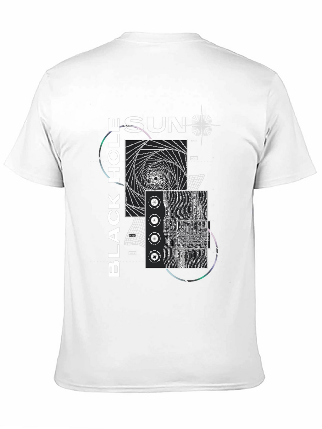 Black Hole Sun Graphic Tee - Modern Artistic Design