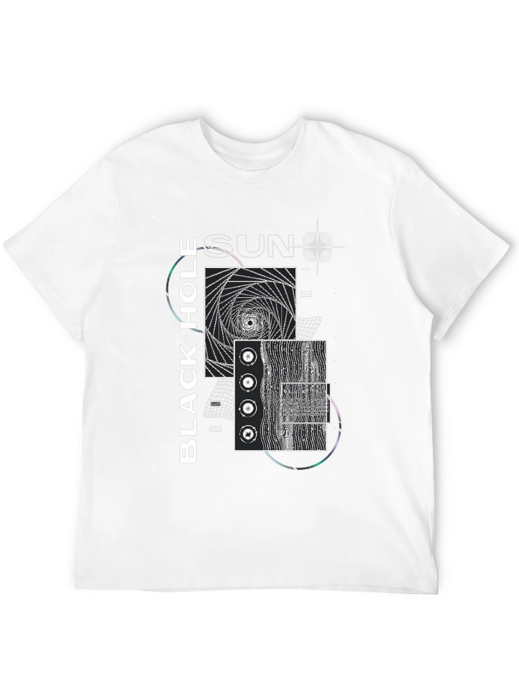 Black Hole Sun Graphic Tee - Modern Artistic Design
