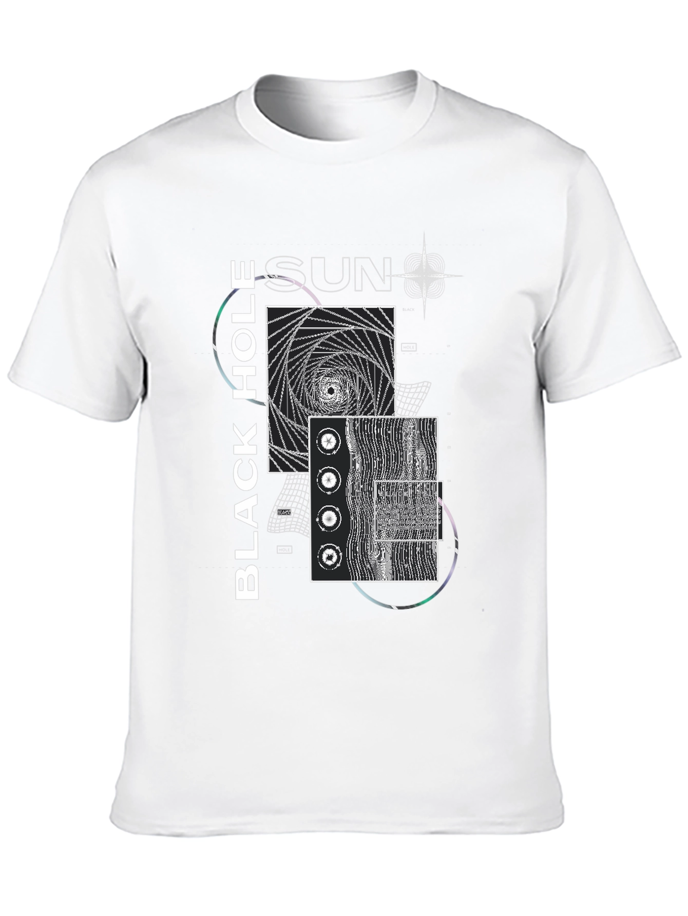 Black Hole Sun Graphic Tee - Modern Artistic Design