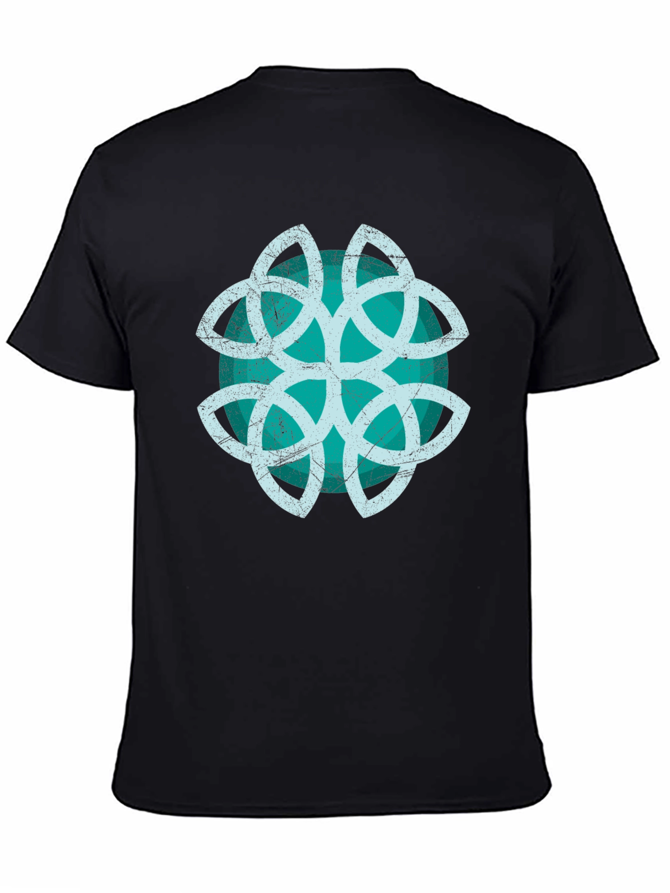 Celtic Knot Graphic Tee - Black Cotton Blend