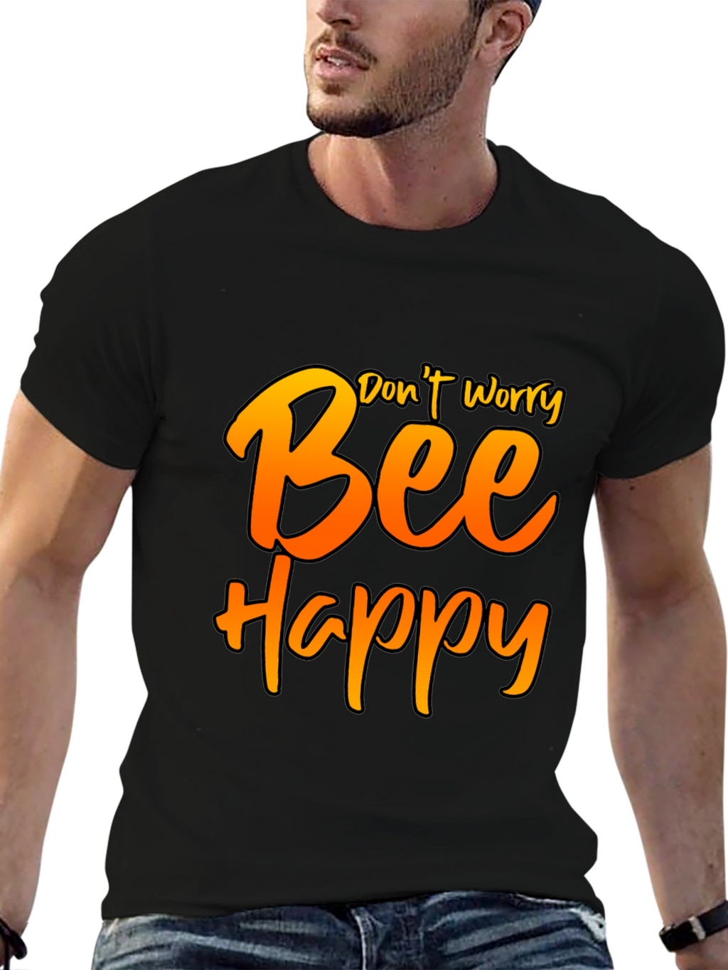 Dont Worry Bee Happy Graphic Tee