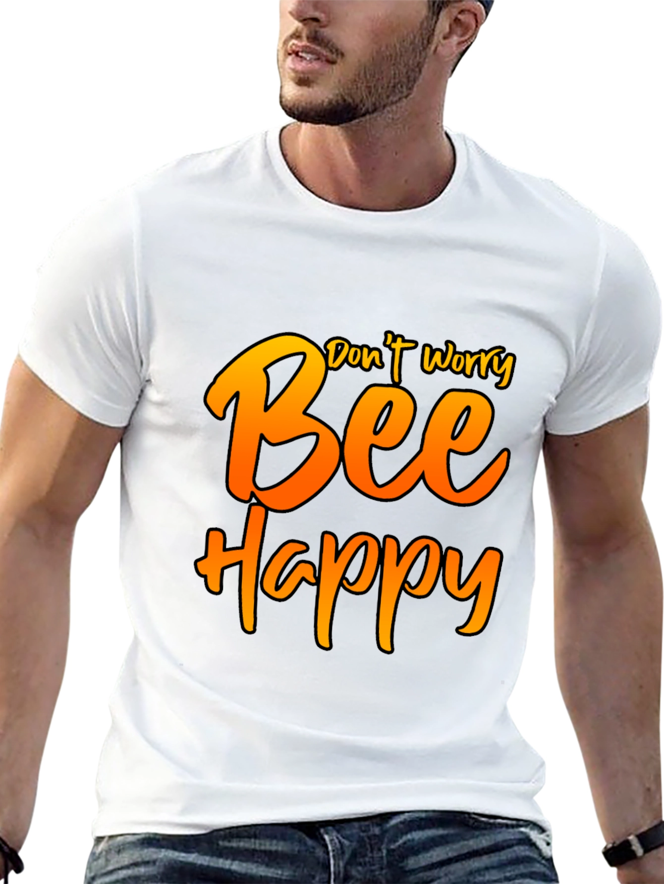 Dont Worry Bee Happy Graphic Tee
