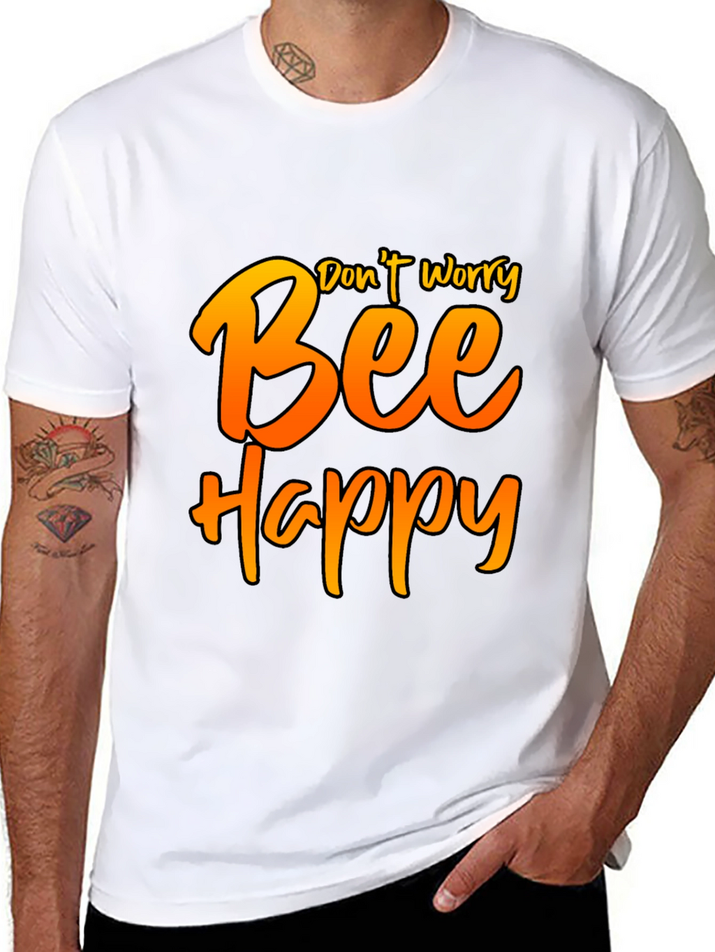 Dont Worry Bee Happy Graphic Tee