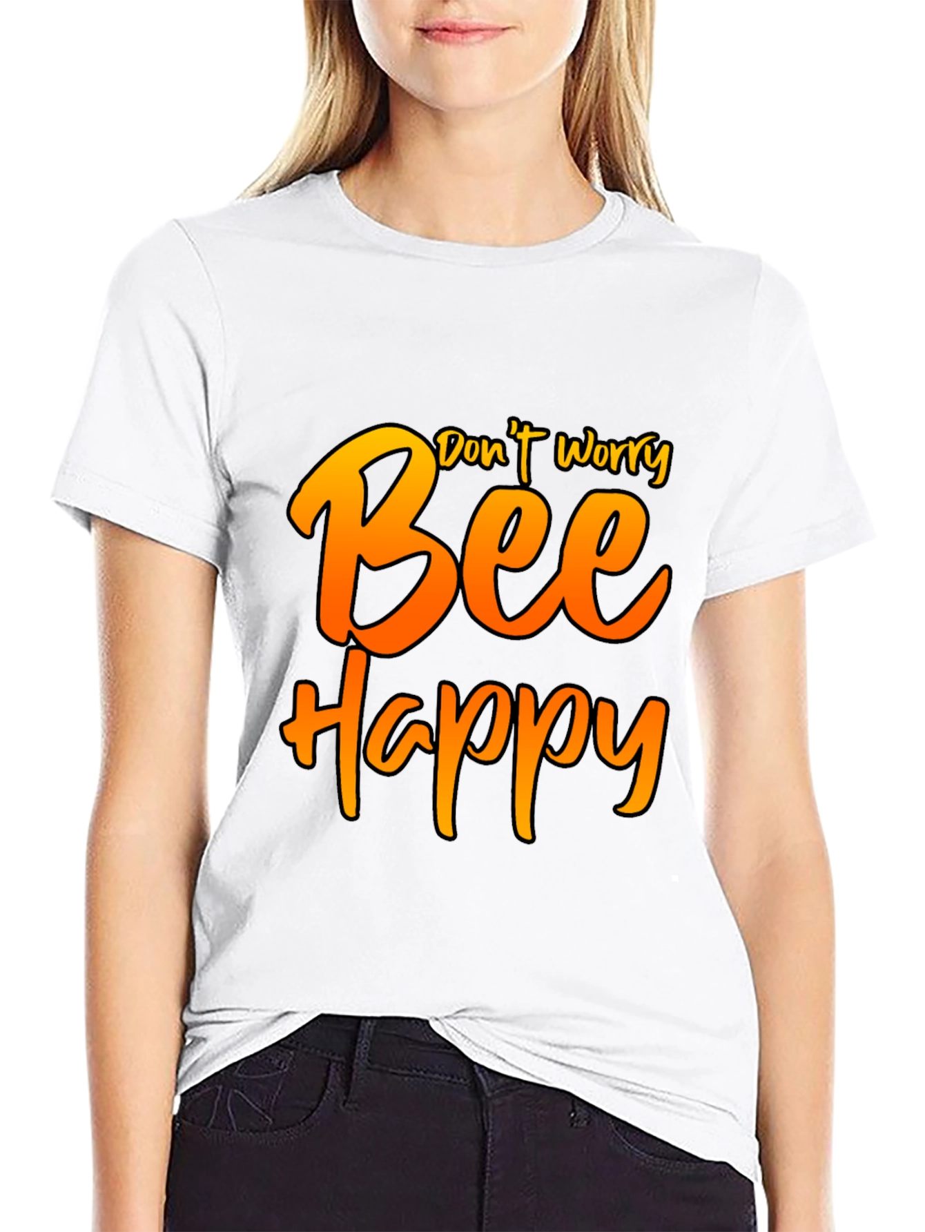 Dont Worry Bee Happy Graphic Tee