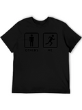 Humorous Runner T-Shirt - Others vs Me Design