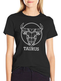 Taurus Zodiac Geometric T-Shirt