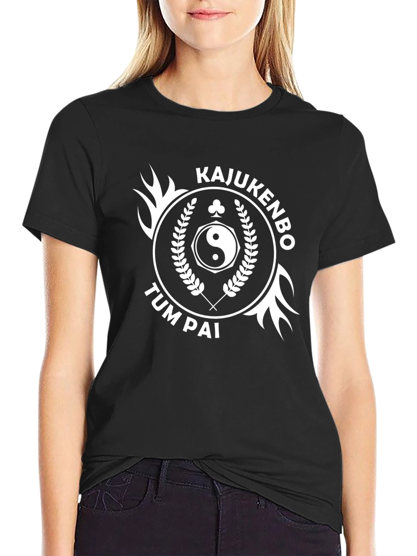 Kajukenbo Tum Pai Black T-Shirt Martial Arts Yin Yang Tee