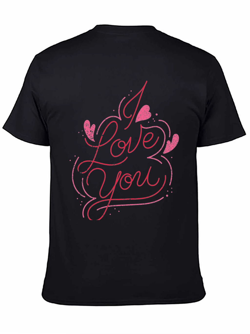 I Love You Graphic Tee - Black
