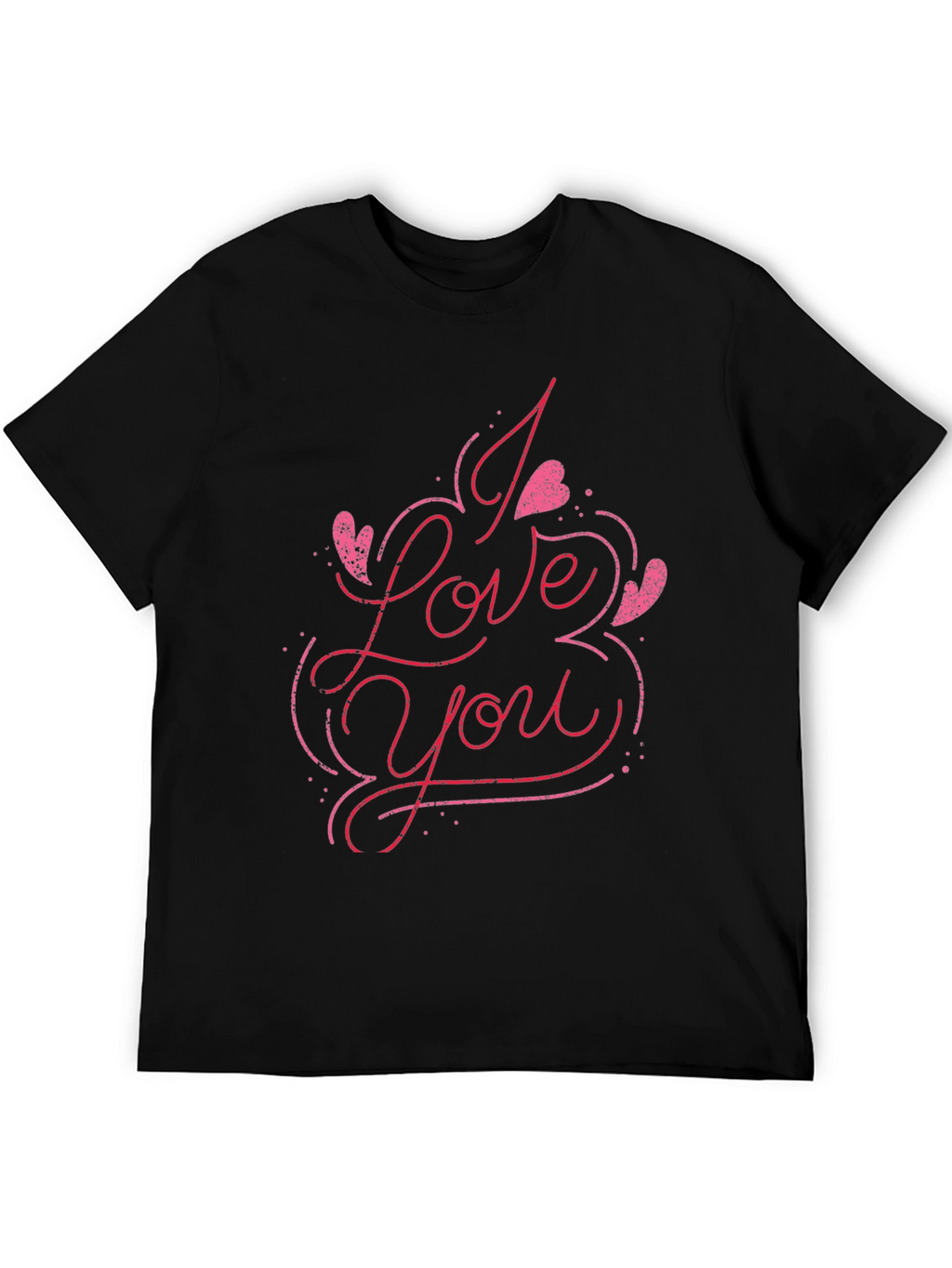 I Love You Graphic Tee - Black