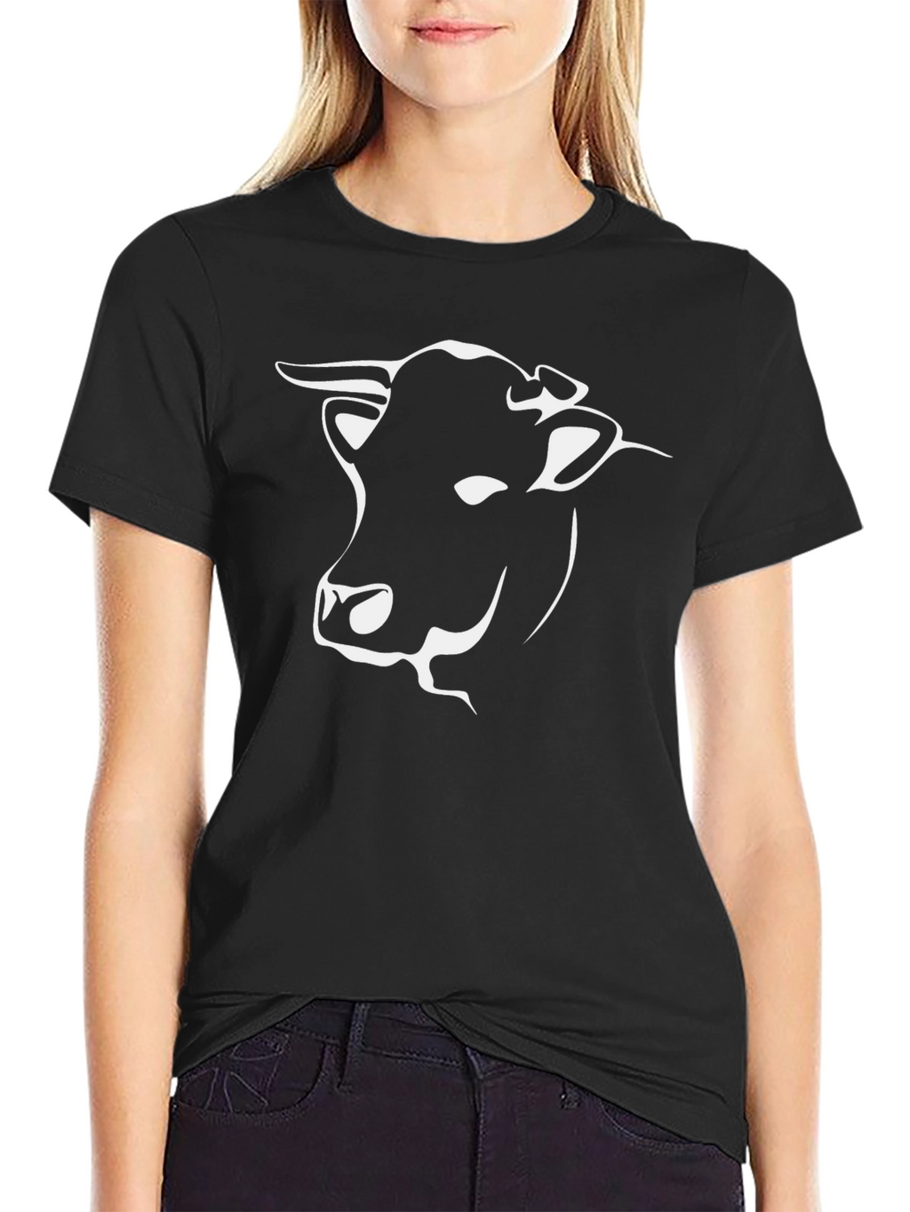 Cool Bull Graphic Tee - Black Cotton T-Shirt