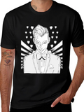 Line Art Tuxedo Man T-Shirt