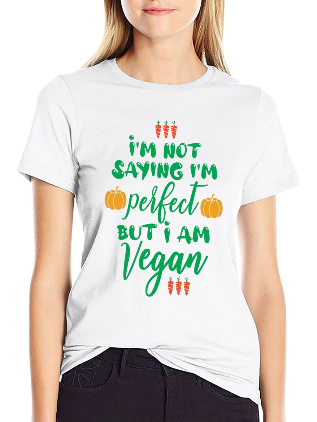 Vegan Statement Graphic Tee - Unisex Black T-Shirt