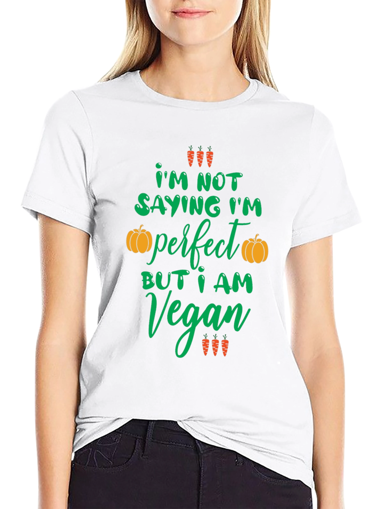 Vegan Statement Graphic Tee - Unisex Black T-Shirt