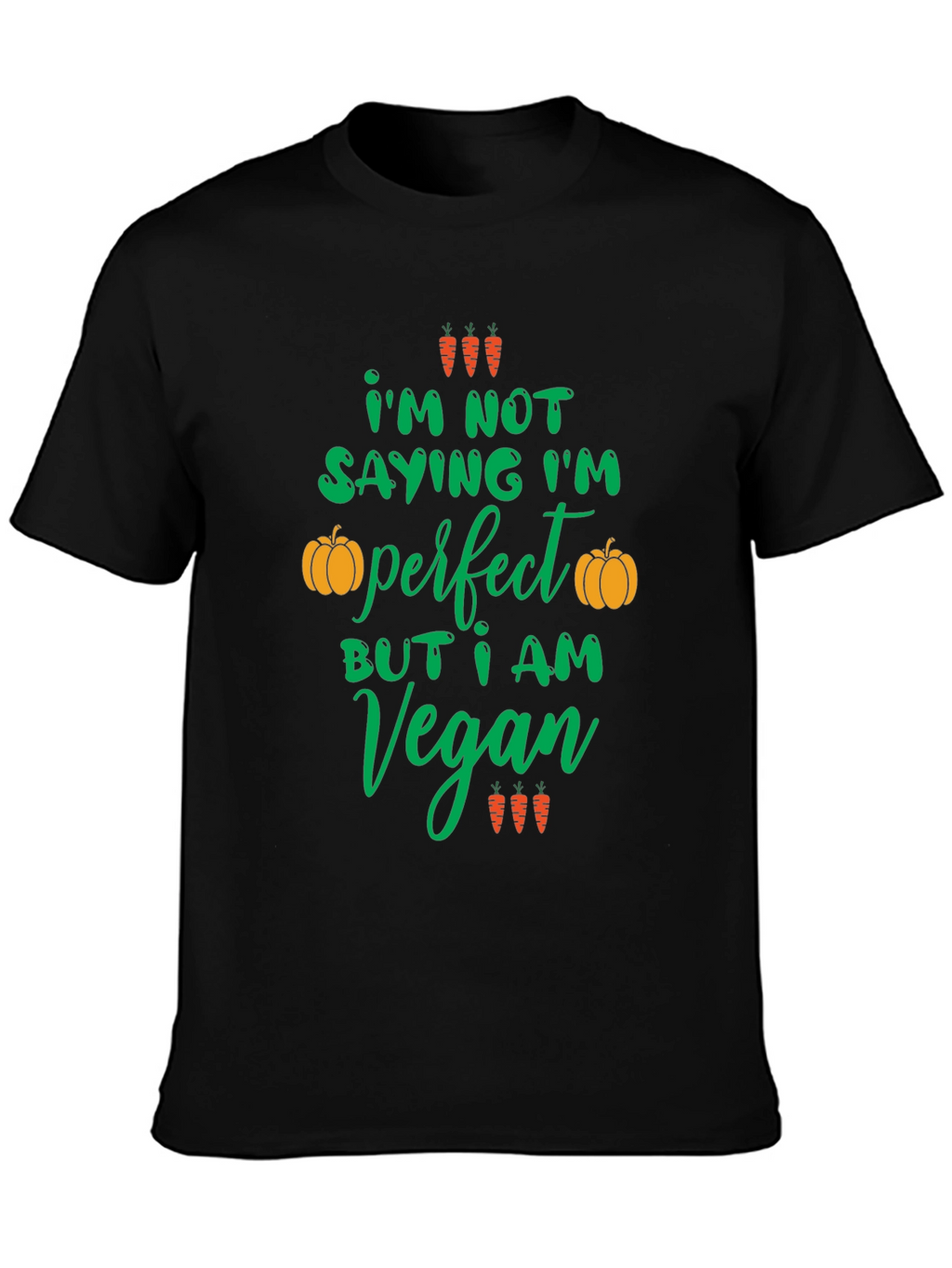 Vegan Statement Graphic Tee - Unisex Black T-Shirt