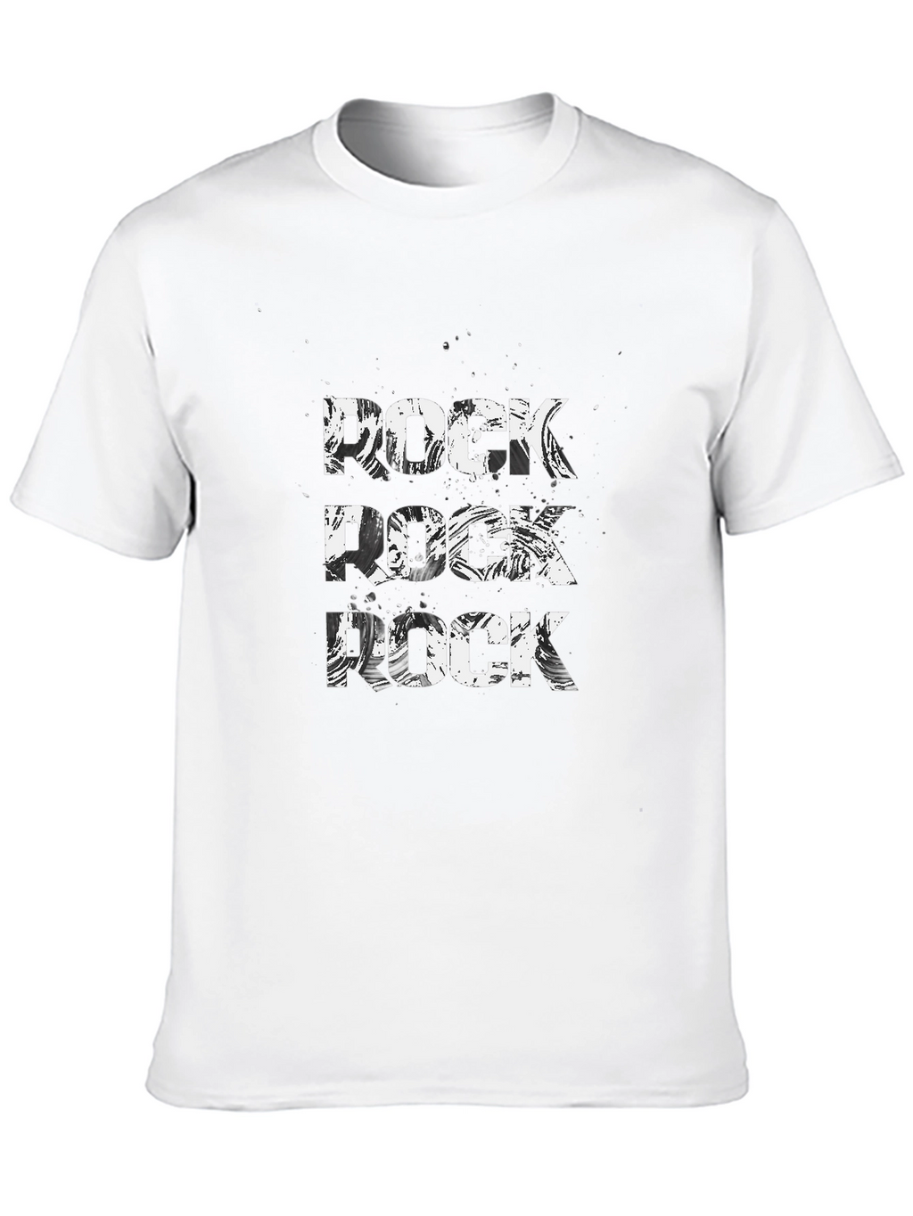 Rock Music Graphic Tee - Black Cotton T-Shirt